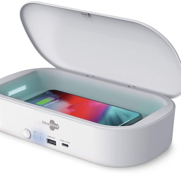 NWT Bluehive UV Phone Sterilizer Box & Wireless Charging - Picture 1 of 7